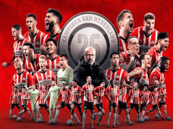 Bóng đá QT: PSV Eindhoven vô địch giải Hà Lan