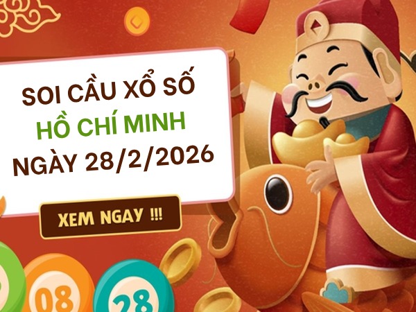 Soi cầu xổ số Hồ Chí Minh ngày 28/2/2026 hôm nay miễn phí
