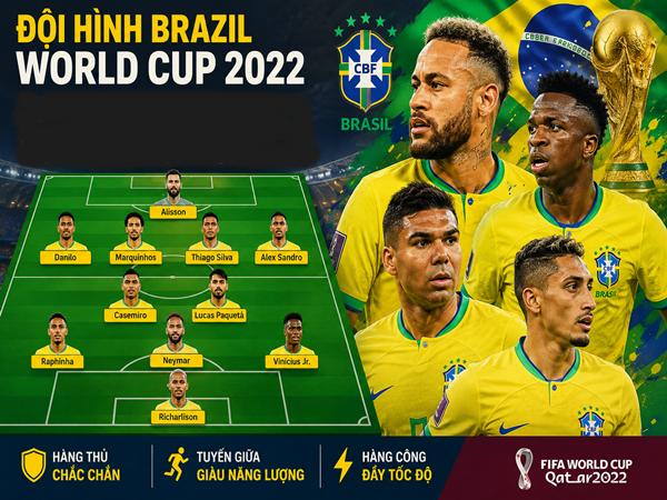 Tìm hiểu đội hình Brazil World Cup 2022: Dàn sao Samba
