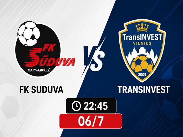 Nhận định, dự đoán FK Suduva vs TransINVEST 22h45 ngày 6/7